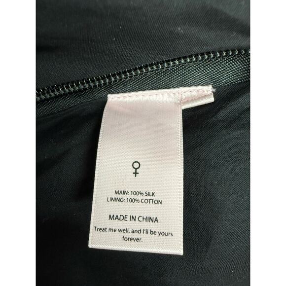 NWT Selkie Primavera Liaisons Mini Dress 2XL Silk-Feel Art Print Ruffle Hem - Picture 11 of 11